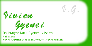 vivien gyenei business card